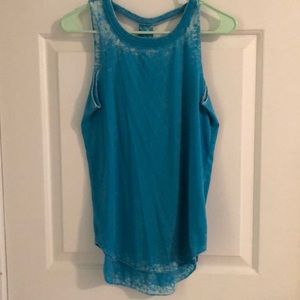 Women’s distressed soft tank top